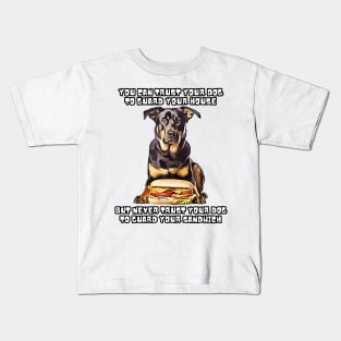 Guardian Dog Dog memes Sandwich Dog Owner apparel Funny Dog Kids T-Shirt